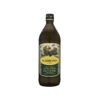 Sabroso extra virgin olive oil 1000ml ซาโบรโซ เอ็กซ์ตร้า เวอร์จิ้น น้ำมันมะกอกธรรมชาติไม่ผ่านกรรมวิธี 1 ลิตร