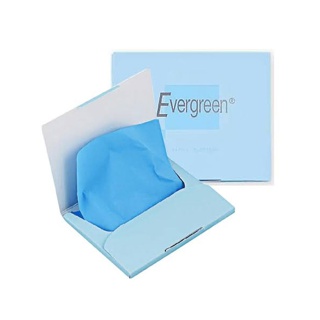 [ขายดี] Evergreen เอเวอร์กรีน กระดาษซับหน้ามัน บลู 50 แผ่น-Evergreen เอเวอร์กรีน กระดาษซับหน้ามัน บลู 50 แผ่น