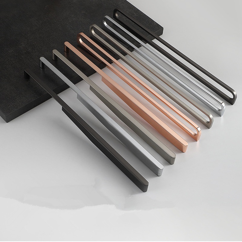 Rose Gold เฟอร์นิเจอร์จับสังกะสีตู้ครัวจับตู้ลิ้นชักดึง Chrome เฟอร์นิเจอร์ลูกบิดประตู so7n itfy - รูปที่ 2