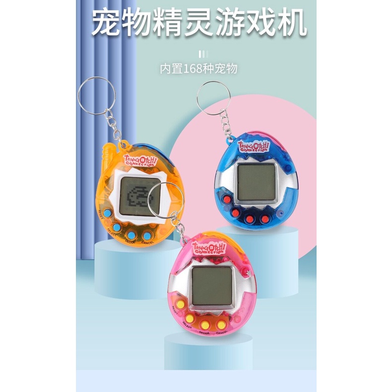 90s Nostalgic 168 Pets in One Virtual Cyber Pet Toy ตลก Tamagotchi Retro Toy (ฟรีแบตเตอรี่)