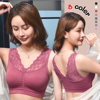 🎀SB-1933 บราลูกไม้ เสื้อในคนอ้วน บราไร้โครง ชุดชั้นในสตรี  [Ladybrabra]🎀