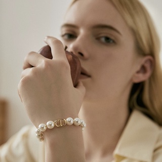 ซีดีกำไลข้อมือมุกการออกแบบหรูหราดูแพงงานชุบ14k