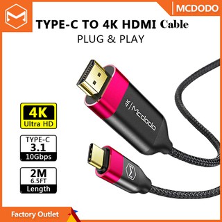 「In Stock」Mcdodo HDMI Audio Cable 4K Ultra HD USB-C to HDMI  Adapter Projector Connector  (Android Phone Connect to TV)