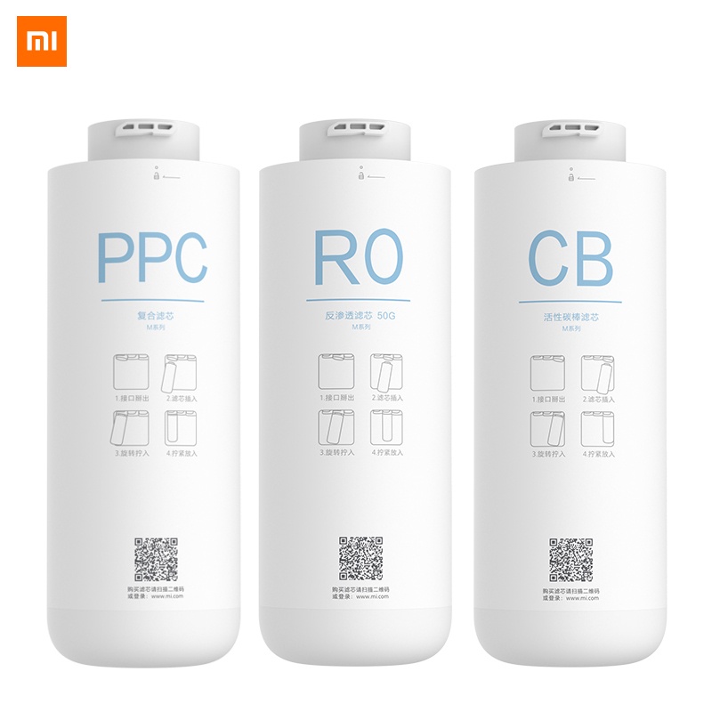 for Xiaomi เครื่องกรองน้ํา PPC คอมโพสิตกรองย้อนกลับ Osmosis กรองด้านหลังเปิดใช้งานคาร์บอนกรองสําหรับ C1 และ MRB23
