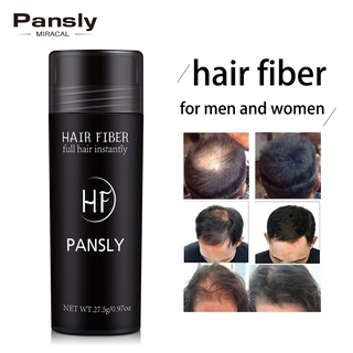 เส้นใยผม Pansly เคราตินหนาสเปรย์สร้างผมไฟเบอร์ 27.5g การสูญเสียผลิตภัณฑ์ผง Regrowth วิกทันทีปิดเหม่งปิดผมบางปิดหัวล้านผมบาง