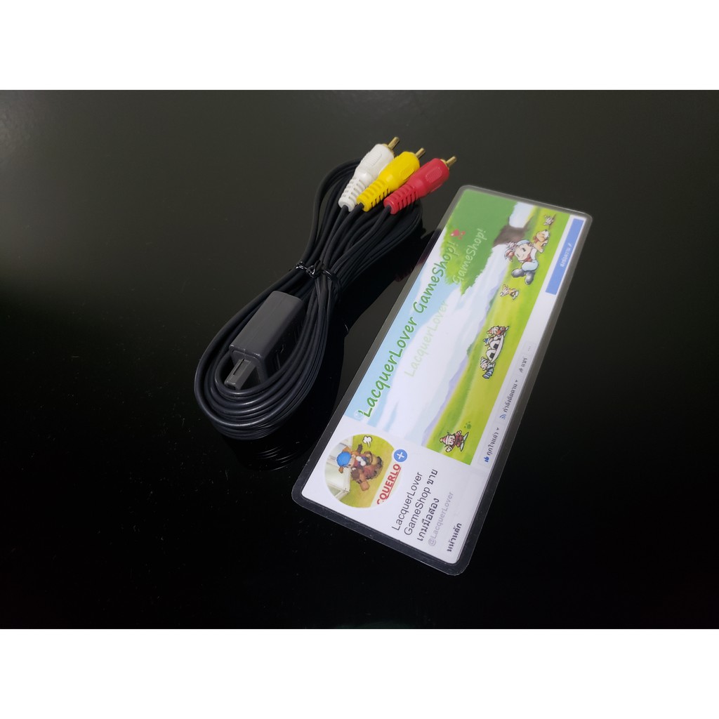 OFFICIAL AV AUDIO/VIDEO CABLE FOR SFC GC N64 (USED) สายสัญญาณสำหรับเครื่อง SFC GC N64 ของแท้ !!