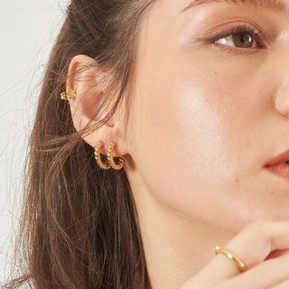 Variandco - Goldies Earrings ต่างหูชุบทองแท้ 18K Gold  Plating - ต่างหูห่วงเล็ก