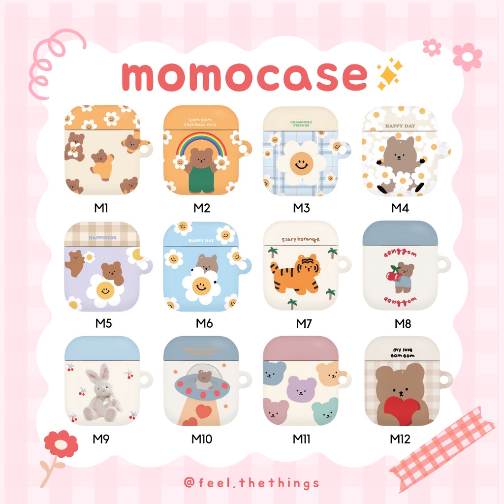 [พร้อมส่ง] momocase ✦ — AirPods 1&2 case เคสแอร์พอร์ต