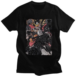 เสื้อยืดผ้าฝ้าย เสื้อยืดแขนสั้น ผ้าฝ้าย พิมพ์ลายอนิเมะ Gundam Heavyarms Zaku Ii สไตล์ญี่ปุ่น สําหรับผู้ชาย
