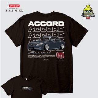 เสื้อยืด ทรงสามเหลี่ยม พิมพ์ลายรถยนต์ HONDA ACCORD JDMS-5XL