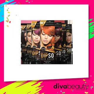 Dipso Hair Color ดิ๊ฟโซ แฮร์ คัลเลอร์ ครีมเปลี่ยนสีผม ไม่มีแอมโมเนีย SP19-SP28