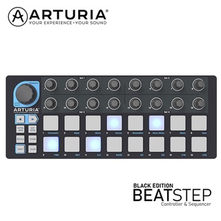 Arturia Beatstep Black Edition with cables แพดควบคุม USB / MIDI / CV และซีเควนเซอร์ 16 เวโรซิตี้