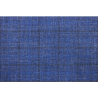 Blend Of Natural Fibres Wool, Linen, And Silk Murano/25000 Cavani Brand Jacketing Fabrics Windowpane Pattern 25010-1