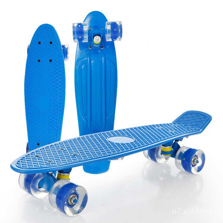 22 Inch Fish Board Skateboard For Kids Adult Beginner Training Skateboard, Sport Penny Skateboard Max 100KG 25Ug