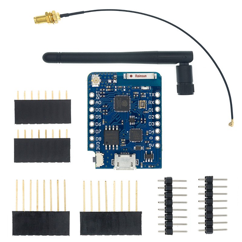 Wemos D1 Mini Pro 4M 16M Bytes บอร์ดไมโครเชื่อมต่อเสาอากาศภายนอก ESP8266 ESP-8266EX CP2104