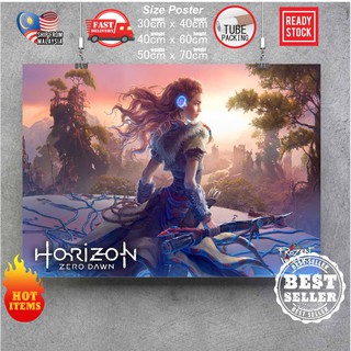 Horizon Zero Dawn โปสเตอร์ติดผนัง PS4 PS5 โปสเตอร์เกมมิ่ง โปสเตอร์ติดผนัง โปสเตอร์ตกแต่งผนัง สติกเกอร์ศิลปะ