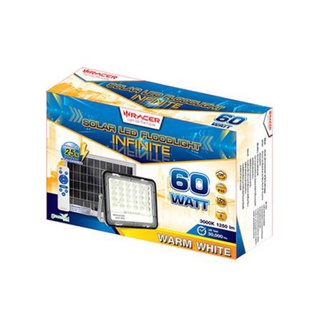 สปอทไลท์ SOLAR RACER FLOODLIGHT 60 วัตต์ วอร์มไวท์ สีเทา