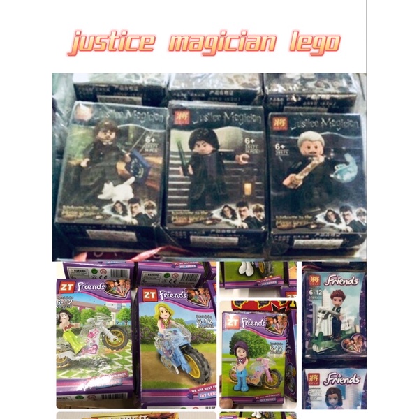 โมเดล หุ่นยนต์ Friends เลโก้จีน justice magician lego jeen คละแบบ ของเล่น กระทรวงเวทมนตร์ Harry Potter happy princess