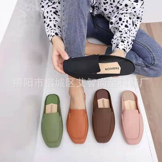 รองเท้าผู้หญิง แตะ แบบสวม คัทชูสุดเท่ฮิตสุดๆ ราคาถูก มีทั้งขายปลีก/ขายส่ง