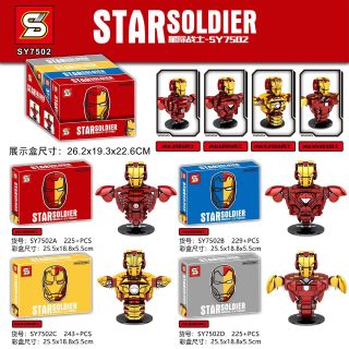 🚚🆓ส่งฟรีEMSไม่ต้องใช้โค้ด SY7502: Various Iron Man Busts
(เลโก้จีน ไอรอนแมน ครึ่งตัว)