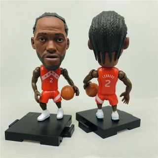 ตุ๊กตาบาสเก็ตบอล NBA Toronto Raptors Player 2 Kawhi Leonard สีแดง