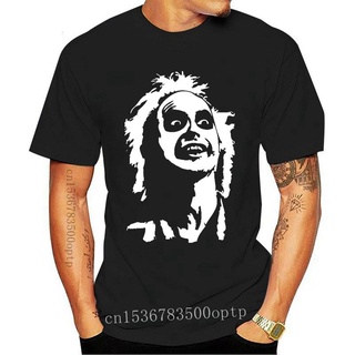 เสื้อยืดลําลอง แขนสั้น พิมพ์ลาย Beetlejuice Face S-5 ของขวัญ สไตล์เรโทร สําหรับผู้ชาย 318279S-5XL