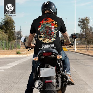 เสื้อยืด พิมพ์ลายโลโก้ Distro SUNDAY MORNING RIDE Tiedye JAPAN Lazza HD