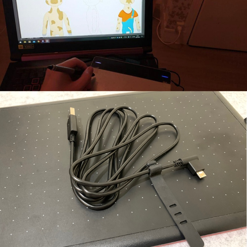 WACOM Kok สายชาร์จ Usb สําหรับแท็บเล็ตวาดภาพสําหรับ Ctl4100 Ctl6100 Ctl471 Cth680