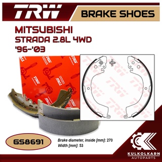 ก้ามเบรคหลัง TRW สำหรับ MITSUBISHI STRADA 2.8L 4WD 96-03 (GS8691)