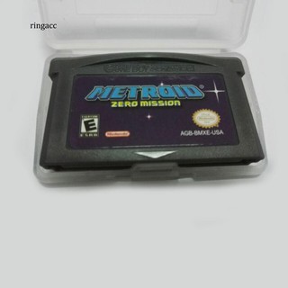 【 RAC 】 การ์ดเกม US Version Metroid Zero Mission Game Card สำหรับ Nintendo GBA Consoles