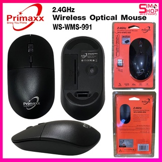 Primaxx เม้าส์ไร้สาย 2.4 Wireless Optical Mouse รุ่น WS-WMS-991