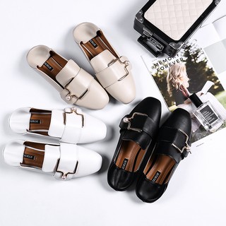 รองเท้าลำลอง รองเท้าโลฟเฟอร์ มีไซส์ 40 41 42 British wind single shoes