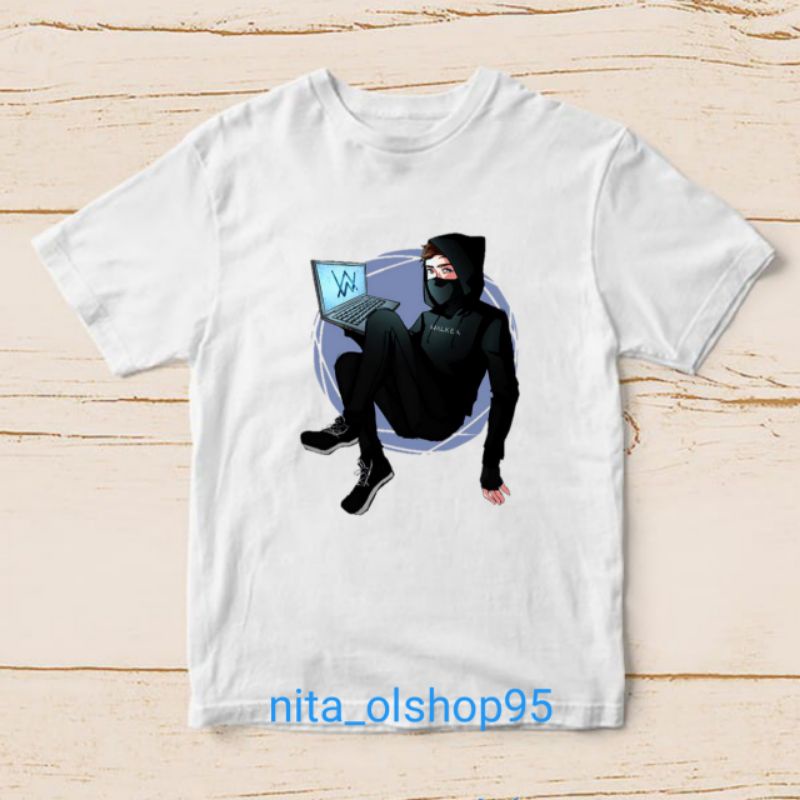 เสื้อผ้า Alan walker เสื้อยืดเด็กตัวละคร Alan waker