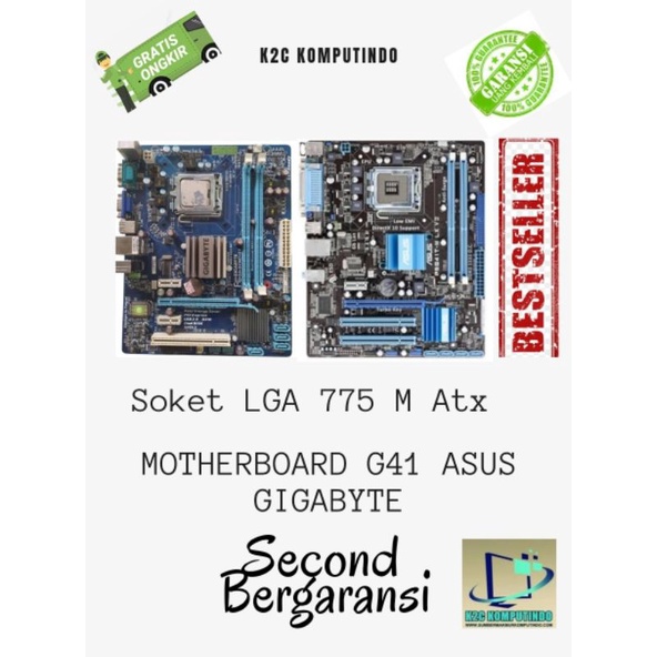 เมนบอร์ด G41 asus gigabyte ซ็อกเก็ต 775 ม. Atx ddr3