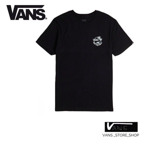 [S-5XL]เสื้อยืดVANS MINI DUAL PALM III T-SHIRT BLACK WHITE สินค้ามีประกันแท้เรียบง่าย