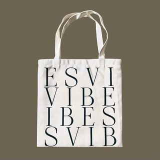 vibes.brandd〰️Town Vibes Tote bag 〰️กระเป๋าผ้า vibes รุ่น ใบใหญ่