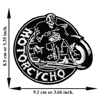 ตัดรีด ตัวรีดติดเสื้อ อาร์มปัก ติดเสื้อปัก ปักเสื้อ DIYลาย MOTORCYCHO