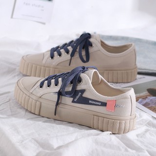 🔥HotSale🔥Net Celebrity White Shoes 2020 New Summer canvas shoes female ulzzang student wild ins tide shoes รองเท้าผ้าใ