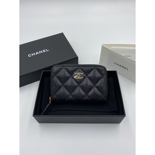 Newww chanel zippy coin caviar Hl30 black caviar ghw