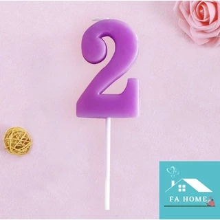 AA6 เทียนวันเกิด เทียนวันเกิดตัวเลข สีทองสวย