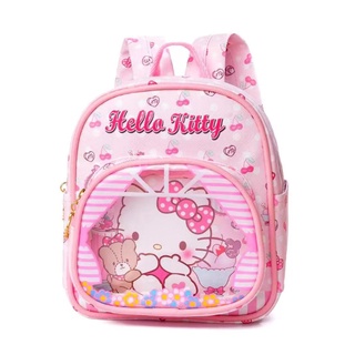 กระเป๋าเป้สะพายหลัง ขนาดเล็ก ลายการ์ตูน My Melody Hello Kitty น่ารัก สําหรับเด็กผู้หญิง