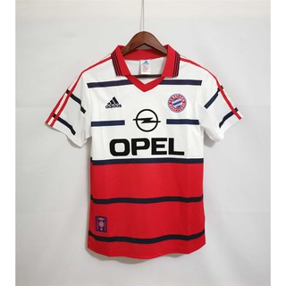 98-00 Bayern Munich Away เสื้อฟุตบอลย้อนยุคฟุตบอล