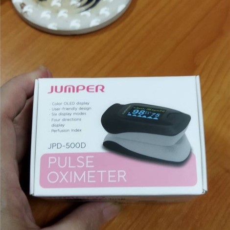 JUMPER JPD-500D Oximeter เครื่องวัดออกซิเจนแบบปลายนิ้ว มาตรฐานทางการแพทย์
