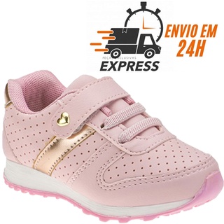 Tenis Infantil Menina Feminino Barato Tenis Escolar Club Happy