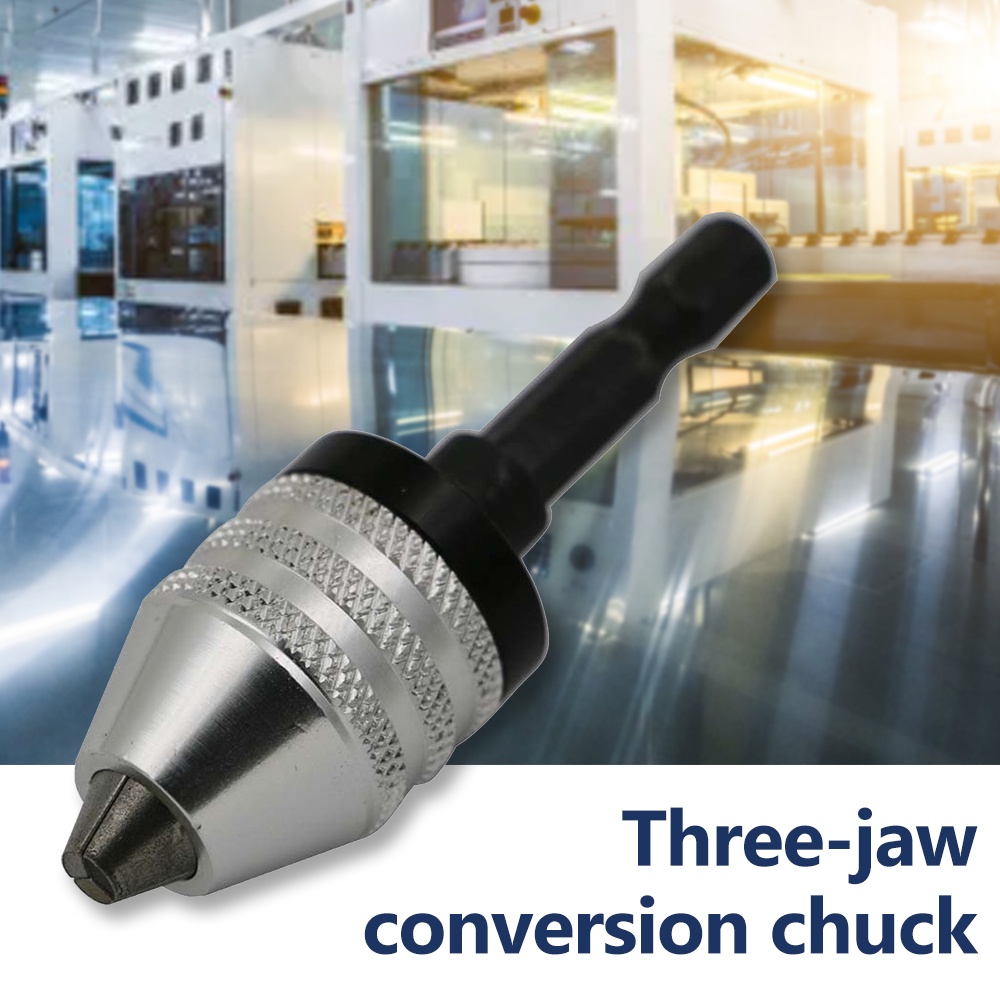 Diymore 0.3-6.5 มม. 2.3 มม. 3.17 มม. ก้านหกเหลี่ยม ผลักกลับ หัวจับแปลงสามขา สว่านไฟฟ้า ขนาดเล็ก เจาะรูหาง - รูปที่ 4