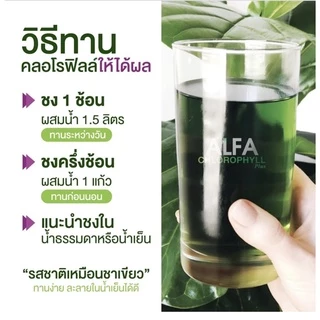 Real Elixir Alfa Chlorophyll Plus ( คลอโรฟิลล์ ) บรรจุ 100 กรัม - เซต 4 กระปุกแถม 2 กล่อง