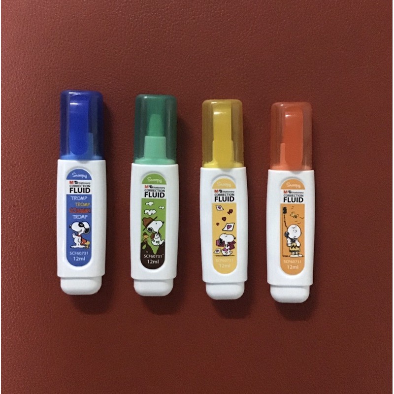 m&g ปากกาลบคำผิด ชุดลาย snoopy และ miffy 12 ml