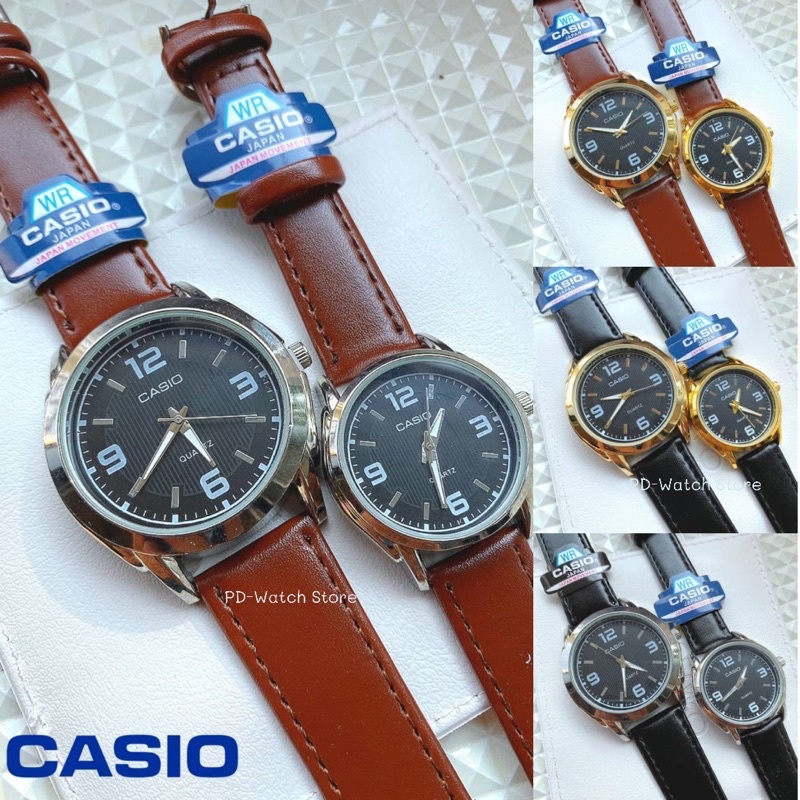 สายนาฬิกาข้อมือซิลิโคน นาฬิกาข้อมือผู้หญิง ราคาเปิดตัว🔥 Casio สายหนัง นาฬิกาคู่ ช/ญ ขายแยกได้