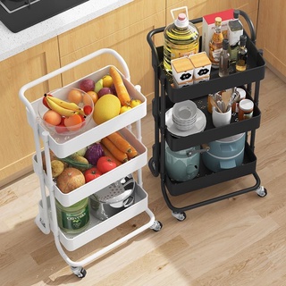 ชั้นวางของ 3 ชั้น มีล้อ รถเข็นของ Rolling Cart Shelf