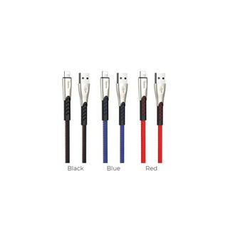 ของแท้100% Hoco U48 สายชาร์ Android/iphone/Type-C/Samsung Metal Superior Speed Charging DATA Cable ยาว1.2M